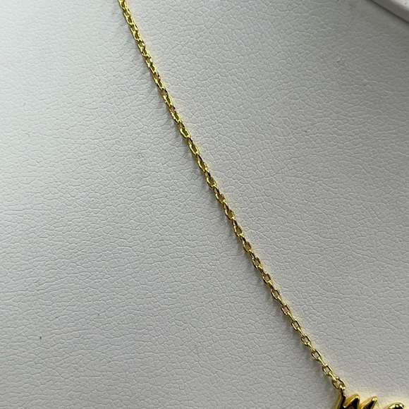 Kate Spade "Mom" Script Pendant Necklace Gold Plated New Gift‎ “Say Yes" - Picture 5 of 9